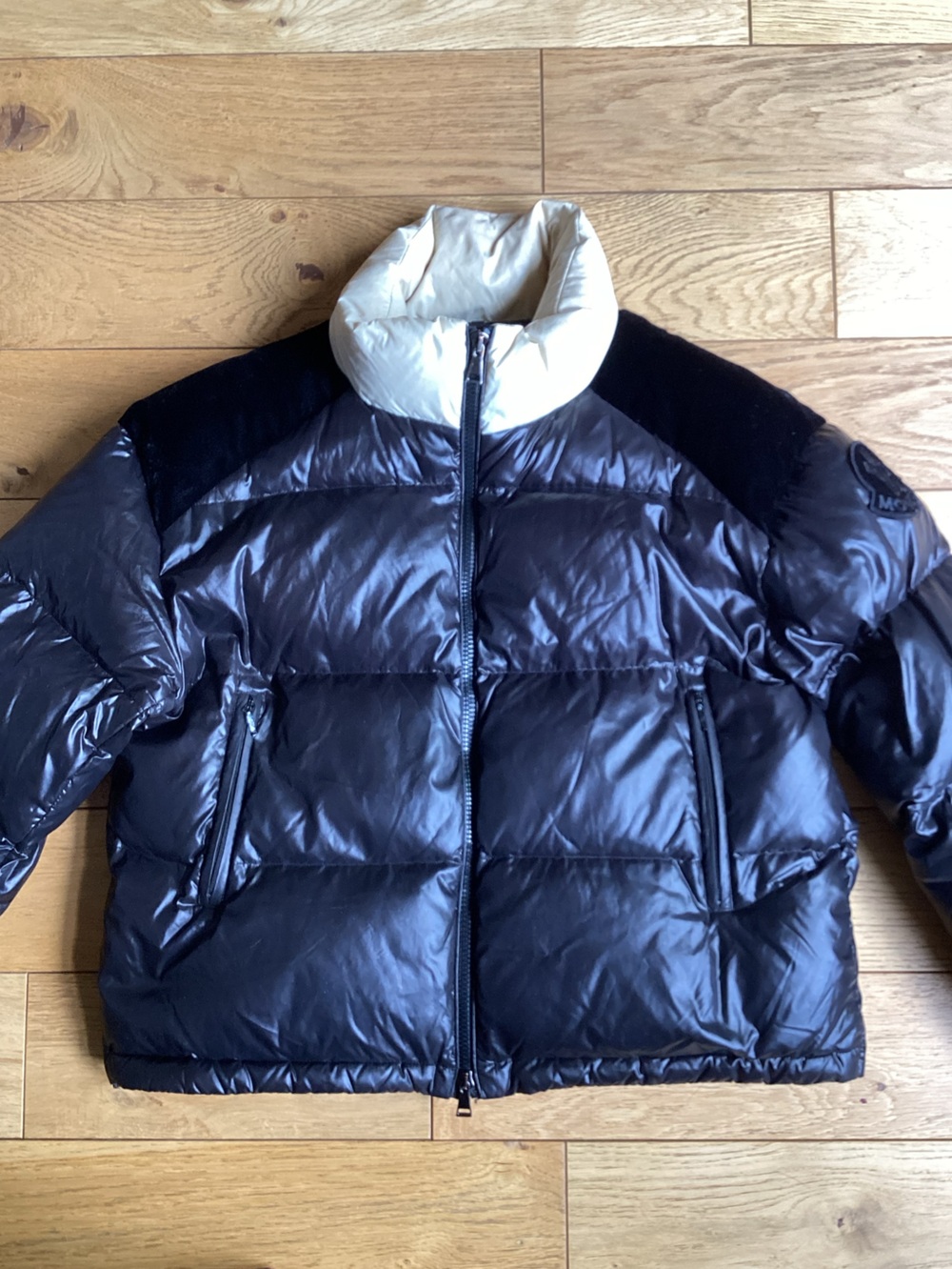 Moncler Black & cream Chouelle down jacket - Picture 5 of 12